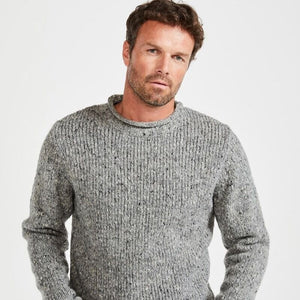 Man wearing Donegal sweater