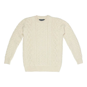 White Aran Sweater