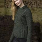 Irish Aran Sweater of the Month: Irish Cable Knit Side Zip Cardigan