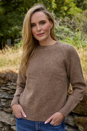 100% Lambswool Cardigan - Camel
