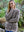 100% Donegal Wool Ladies Contrast Cardigan Honey