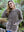 100% Donegal Wool Ladies Contrast Cardigan Honey