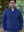 100% Donegal Wool Blue Fleck Men's Half Zip Sweater