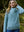 Cable Knit Side Zip Merino Wool Cardigan - Mermaid