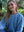 Crop Cable Aran Super Soft Merino Wool Sweater Sky Blue