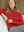 Unisex Merino Wool Aran Sweater Red