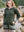 Celtic Jacquard Hooded Coat Army