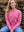 100% Lambswool Cardigan - Pink