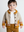 Baby Roll Neck Cardigan Natural Mustard
