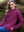 100% Merino Wool Side Zip Aran Cardigan – Berry