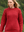 Unisex Merino Wool Aran Sweater Red