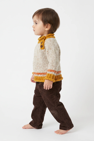 Baby Roll Neck Crew Sweater Natural
