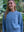 Crop Cable Aran Super Soft Merino Wool Sweater Sky Blue