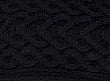 Unisex Classic Irish Aran Sweater Black 100% Merino Wool