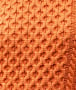 Ladies Merino Wool Aran Sweater - Orange