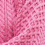 Irish Aran Lumber Cardigan Rose 1505