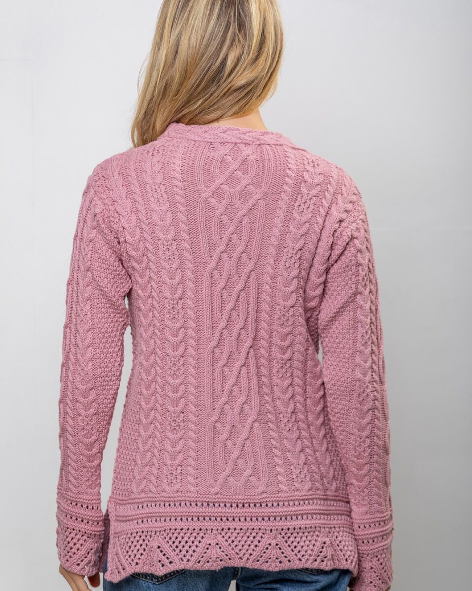 Pink tunic sweater best sale