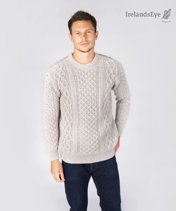 Unisex Heavyweight Aran Sweater Claret