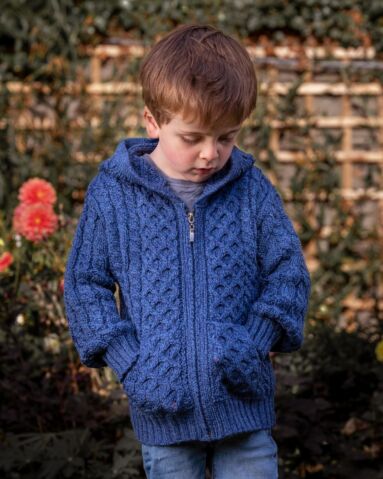 Kid's Heart Design Aran Sweater