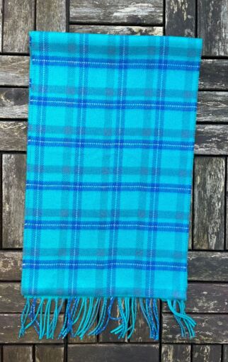 100% Cashmere Scarf Turquoise