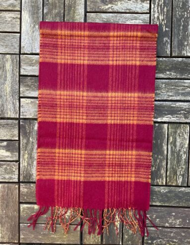 100% Cashmere Scarf Red Yellow
