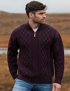 Men's Aran Cardigans | The Sweater Shop