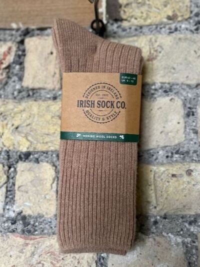 Mens Merino Wool Socks Beige