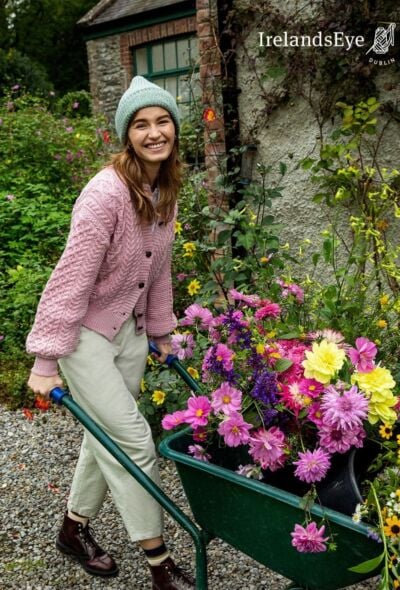 Pink clover cardigan hotsell