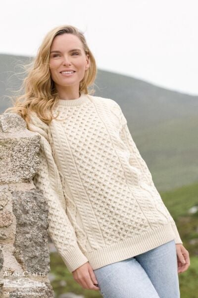 Super Soft Crew Neck Sweater Natural