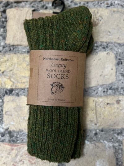 Luxury Wool Blend Socks Forset Green