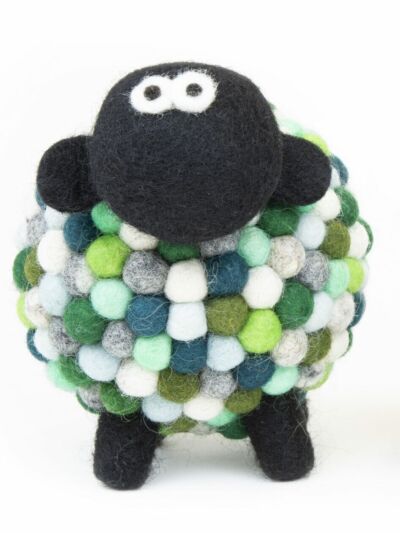 Felt Sheep Collectible Green - Large