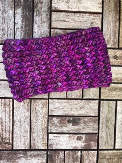 Super-soft  Snood - Handmade in Ireland - Rich Purple