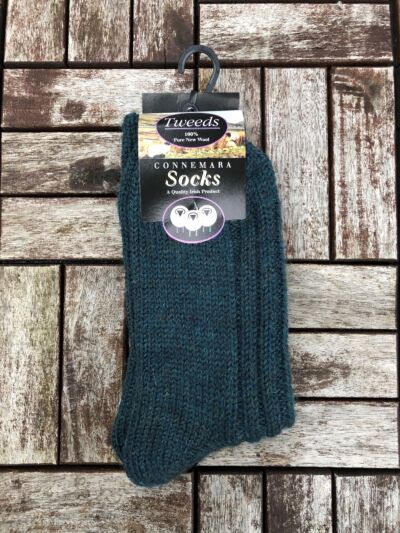 Connemara Unisex Socks- Teal