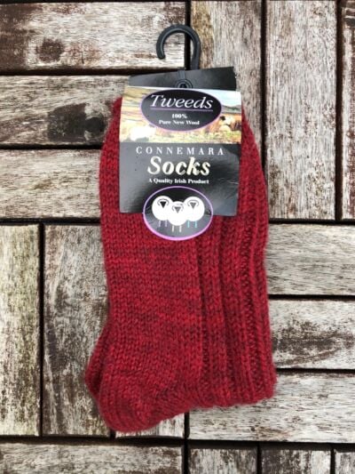 Connemara Unisex Socks - Red