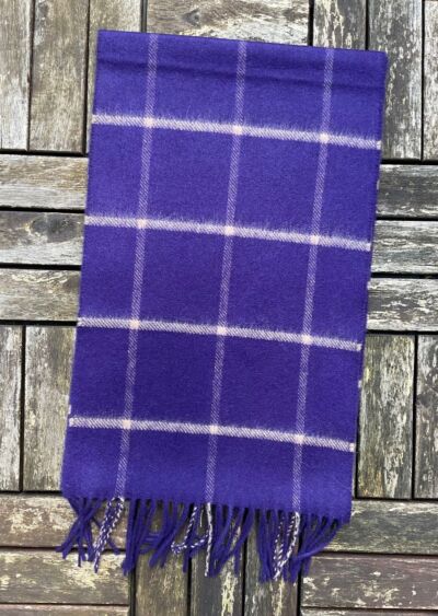 100% Cashmere Scarf Purple