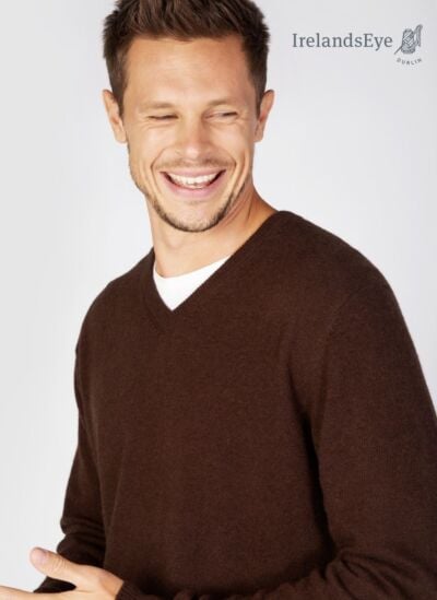 Extra Fine V Neck Sweater - Turf