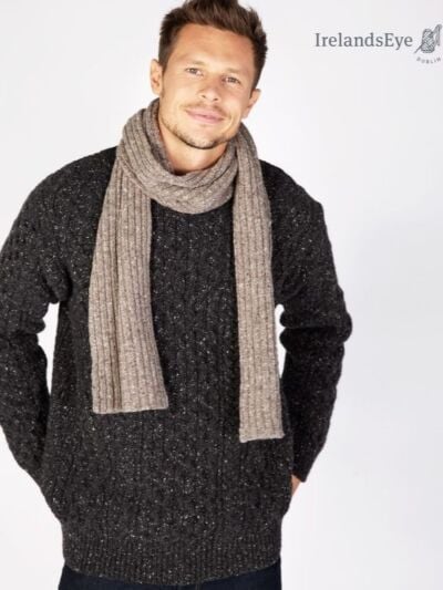 Wool and Cashmere Luxe Ribbed Scarf - Ground