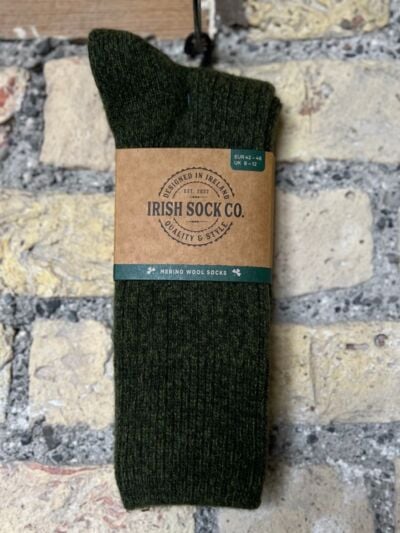 Mens Merino Wool Socks Green