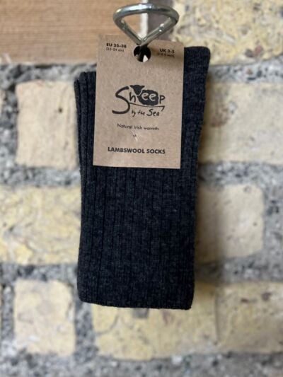 Luxurious Lambswool Socks - Charcoal