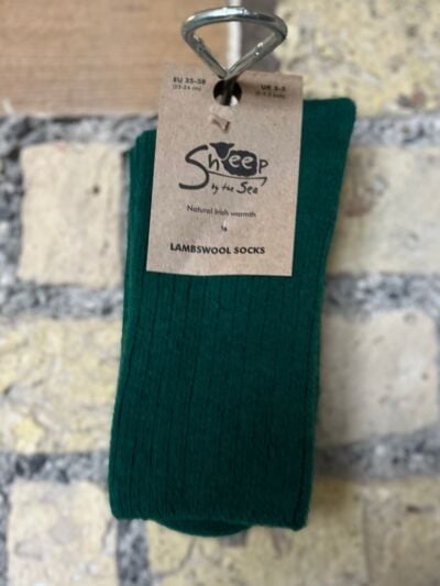 Luxurious Lambswool Socks - Green