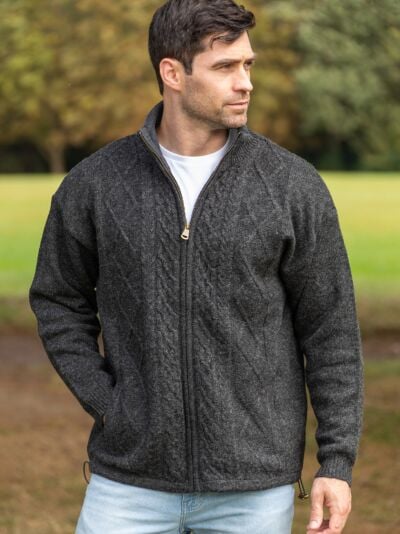 Lined Woollen Jacket Shetland Wool S361 Col:528