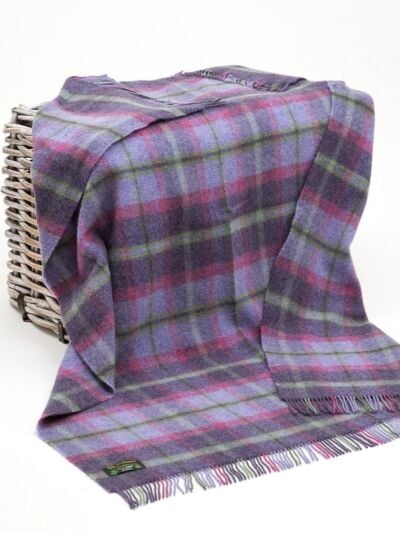 Pure Wool Throw Lilac Mix - Col.LW188