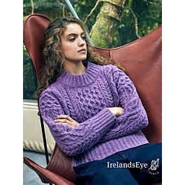 Lilac, Cashmere & Merino Crew Neck Knitted Jumper