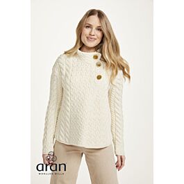 Ladies Supersoft Merino Wool 7 Button Cardigan by Aran Mills - 2 Colou 
